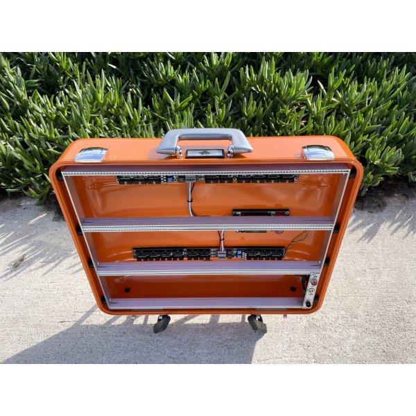 画像8: BPNYC ZERO Halliburton Eurorack Modular Travel Case 9U 96hp "ORANGE" (8)