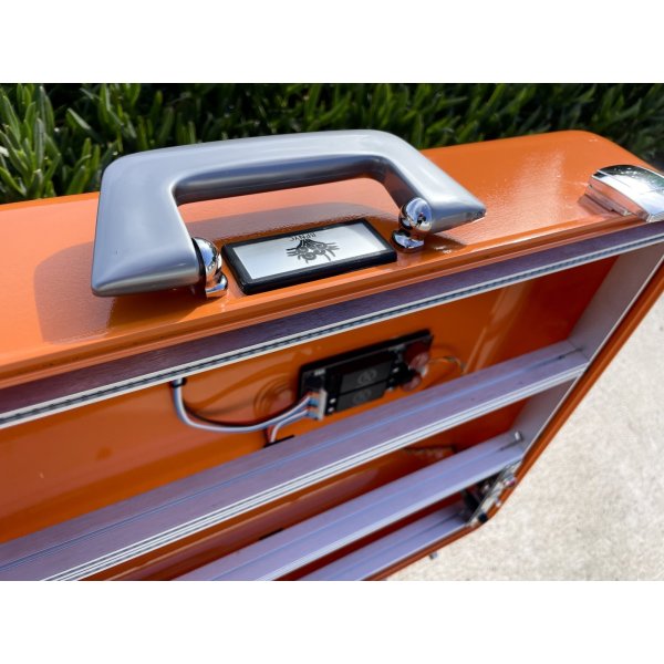 画像7: BPNYC ZERO Halliburton Eurorack Modular Travel Case 9U 96hp "ORANGE" (7)