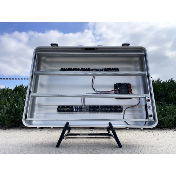 画像7: BPNYC ZERO Halliburton Eurorack Modular Travel Case NOS SILVER 3x122hp 9U (7)