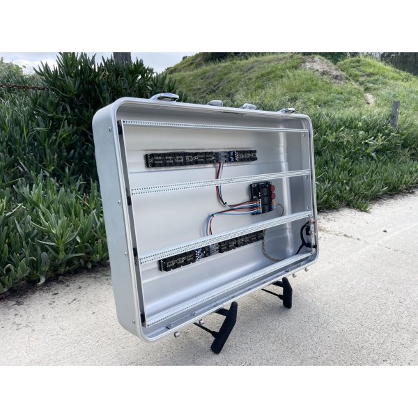 画像2: BPNYC ZERO Halliburton Eurorack Modular Travel Case NOS SILVER 3x122hp 9U (2)