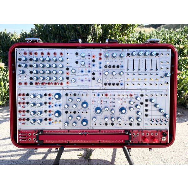 画像1: Buchla Tiptop 200t series with BPNYC ZERO Halliburton Eurorack Modular Travel Case 7U "REDRUM" (1)