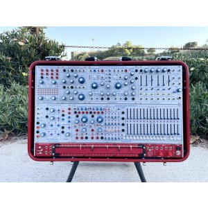 画像: Buchla Tiptop 200t series with BPNYC ZERO Halliburton Eurorack Modular Travel Case 7U "REDRUM" #2