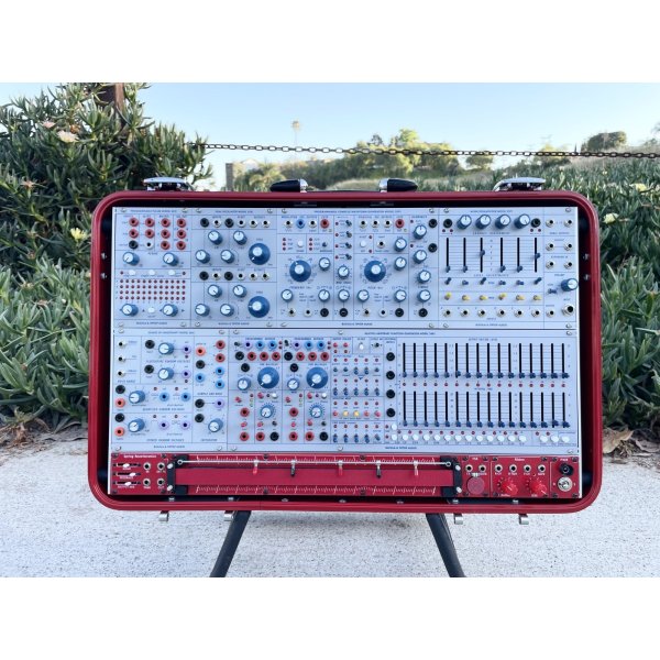画像1: Buchla Tiptop 200t series with BPNYC ZERO Halliburton Eurorack Modular Travel Case 7U "REDRUM" #2 (1)
