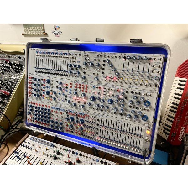 画像21: Buchla Tiptop 200t series with BPNYC ZERO Halliburton Eurorack Modular Travel Case SILVER 122hp 9U w/MARF (21)