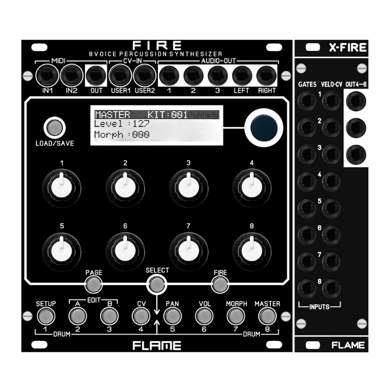 画像1: FLAME FIRE - 8 voice percussion synthesizer module　次回入荷分 (1)