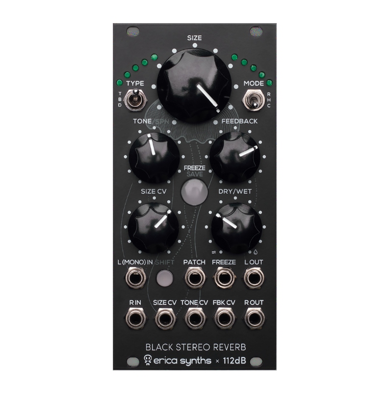 画像1: Erica Synths  Black STEREO Reverb　 (1)