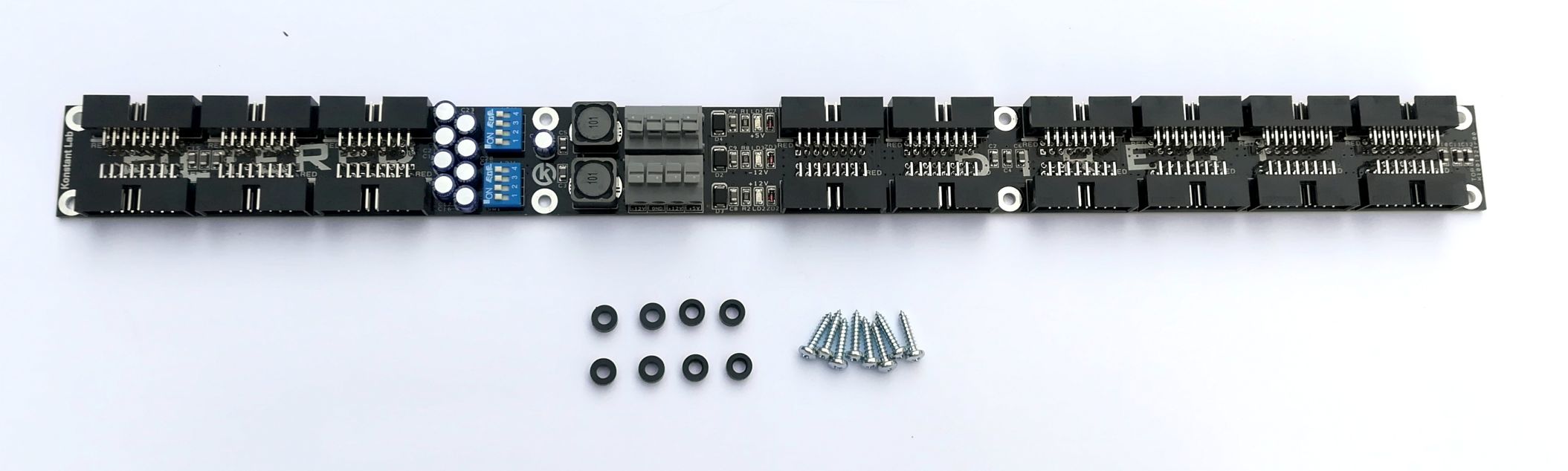 画像1: Konstant Lab Filtered Bus Board for Eurorack power distribution(angled) (1)